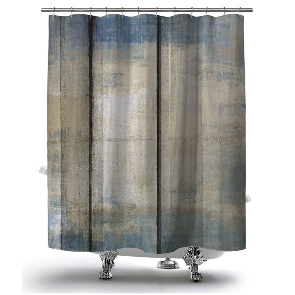 East Urban Home Abstract Shower Curtain Wayfair   Abstract Shower Curtain 